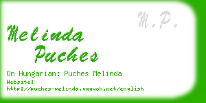 melinda puches business card